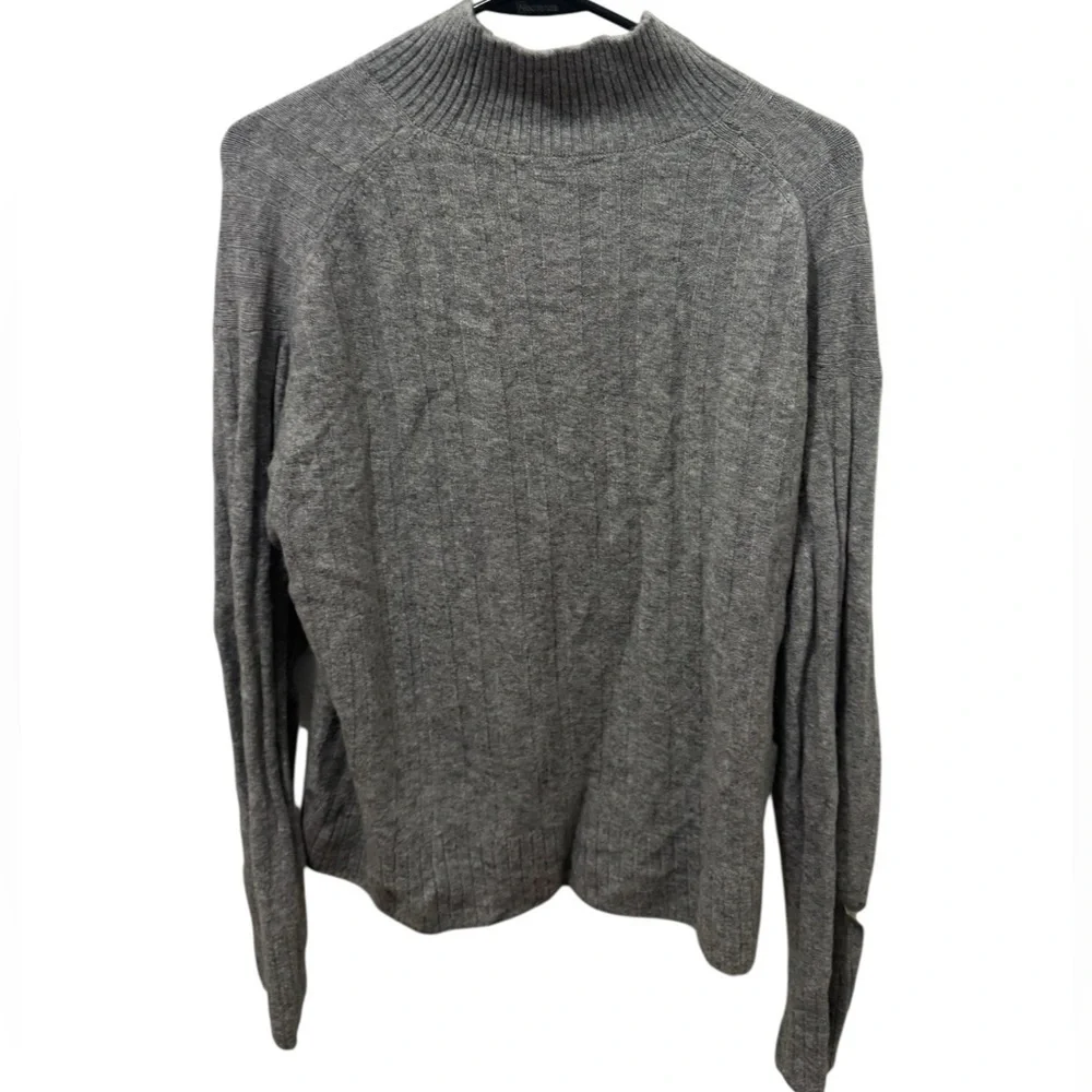 J. Crew Gray Mock Neck Sweater Size Medium